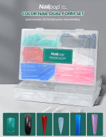 Nailpop-moldes reutilizables de doble forma para uñas, coloridas, con escala, múltiples formas, extensión de Arte de uñas, Kit de herramientas DIY, 75/150/288/360 Uds. - details 0