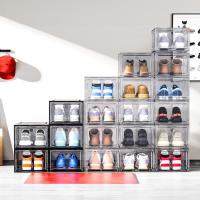 Organizador de Zapatos Cajas Transparentes Apilables de Plástico Paquete de 6 - details 3