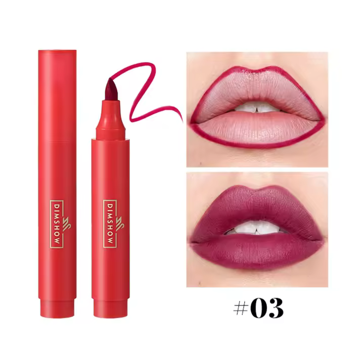 Bolígrafo de Labios a Tinta Líquida Duradero Labial Mate Hidratante Sin Manchas - 1