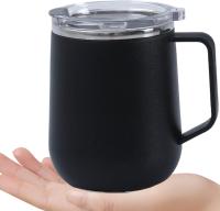 Taza de café de viaje para llevar, taza de café con aislamiento y tapa a prueba de fugas, taza de viaje térmica de café de doble pared al vacío - details 1