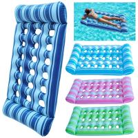 Cama inflable de agua para dormir, tumbona flotante de PVC, colchón de aire plegable para piscina, juguetes de natación al aire libre - details 1