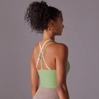 Ropa interior deportiva de realce para mujer, sujetador de Yoga para Fitness, gimnasio, entrenamiento, correr, camiseta sin mang - details 39