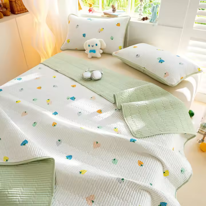 Juego de Cama de Algodón Puro para Niños Sábana de Tatami de Temporada Completa - 1