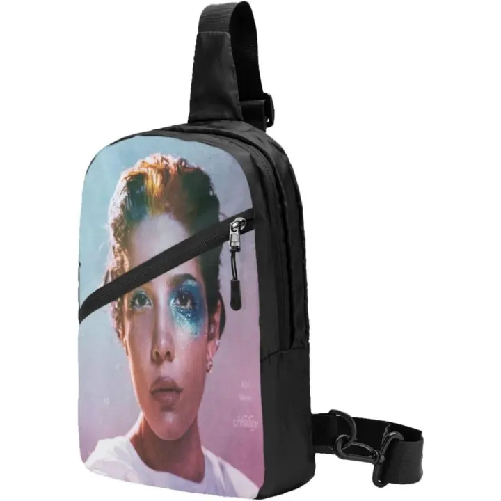 Mochila Negra Multifuncional Plegable Bolso de Pecho para Senderismo y Ciclismo Halseys - 1