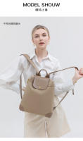 Mochila antirrobo para mujer Nuevas y elegantes mochilas para ir al trabajo Mochila de viaje al aire libre para mujer Bolsa de cuero adhesiva Bolsas urbanas de moda estética Bolsas de libros de color azul - details 14