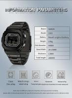 Reloj Digital de Moda para Hombres SANDA 2162 Funcionalidad Multifuncional Resistente al Agua - details 5