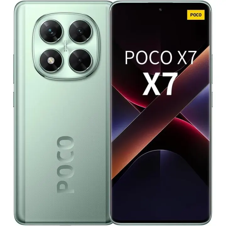 Xiaomi Poco X7 5G 4G LTE (para Tmobile Mint Tello y Global) (256GB + 8GB) Ai Curvo 6.67" 50MP Triple Cámara NFC Doble SIM Desbloqueado - 1