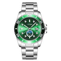 Reloj Deportivo de Acero con Correa de Cuero de Lujo Reloj de Cuarzo con Calendario para Hombres - details 12