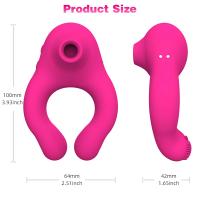 Anillo de Pene Vibrador de Succión de Frecuencia 10 para Tienda de Sexo Juguetes Sexuales para Pareja Anillo de Clítoris Masajeador de Scrotum Productos para Adultos - details 0
