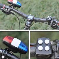 Timbre de Bicicleta con Sirena Electrónica de 4 Tons Luz de Coche Policial con 6 LED para Niños - details 5