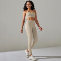 Hamidou-Conjunto de ropa deportiva de dos piezas para mujer, Leggings de cintura alta para gimnasio, Top corto, trajes deportivos de Fitness, ropa deportiva con lavado ácido - details 48