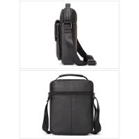 HUMERPAUL Bolso de hombro de cuero genuino para hombre, gran capacidad, multifuncional para viajes cortos, estilo informal - details 8