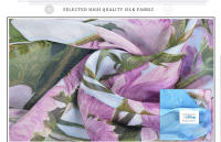 BYSIFA verde menta estilo Floral mujer bufanda de seda chal verano protector solar de gran tamaño chal moda playa abrigo que cubre 180*140cm - details 2