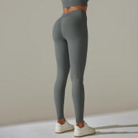 Leggings push-up sin costuras para mujer, pantalones elásticos de cintura alta para entrenamiento, correr, yoga, gimnasio - details 47