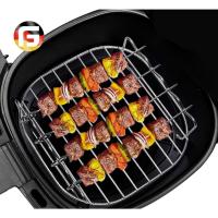 Conjunto de Parrilla para exteriores con Pinchos,Rejilla para Freidora de Aire Cuadrada,Soporte para Barbacoa de Acero Inoxidable - details 15