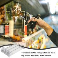 Dispensador de bebidas para refrigerador, organizador de bebidas autopropulsado, botella y lata - details 7
