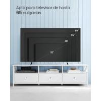 Mueble de TV Industrial 65 Pulgadas, 3 Cajones, Acero, Marrón Rústico y Negro - details 40