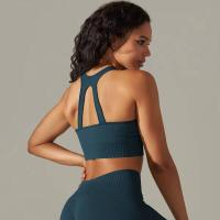 Sujetador deportivo a prueba de golpes para mujer, camiseta sin mangas para correr, ropa interior sexy para fiesta y yoga - details 21