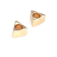 Pulseras de Triángulo de Latón Dorado 18K Abalorios de Espaciado para Hacer Joyería DIY - details 30