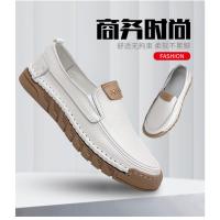 Nuevos zapatos informales de cabeza redonda para hombres, mocasines de cuero para hombres - details 3