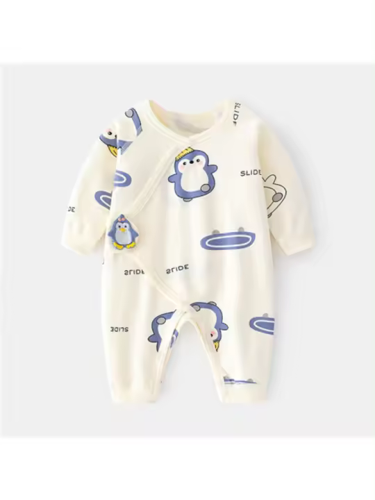 Rompe de Algodón para Bebé Recién Nacido Ropa Infantil de Estilo Casual para Primavera Otoño - 1