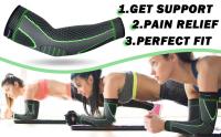 Guantes de Fitness Mangas Deportivas de Compresión para Brazo Soporte de Codo Antideslizante para Jóvenes y Adultos Ciclismo, Baloncesto, Fútbol, Voleibol, Béisbol, Tenis y Golf - details 1