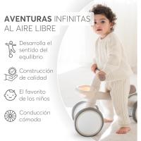 Bicicleta Sin Pedales ZIPI, Correpasillos Bebé de 1 a 3 Años, Bicicleta Equilibrio, Bici Bebé con Canasta, Ajustable, Juguete para Niños, Regalo Bebé, Beige - details 21