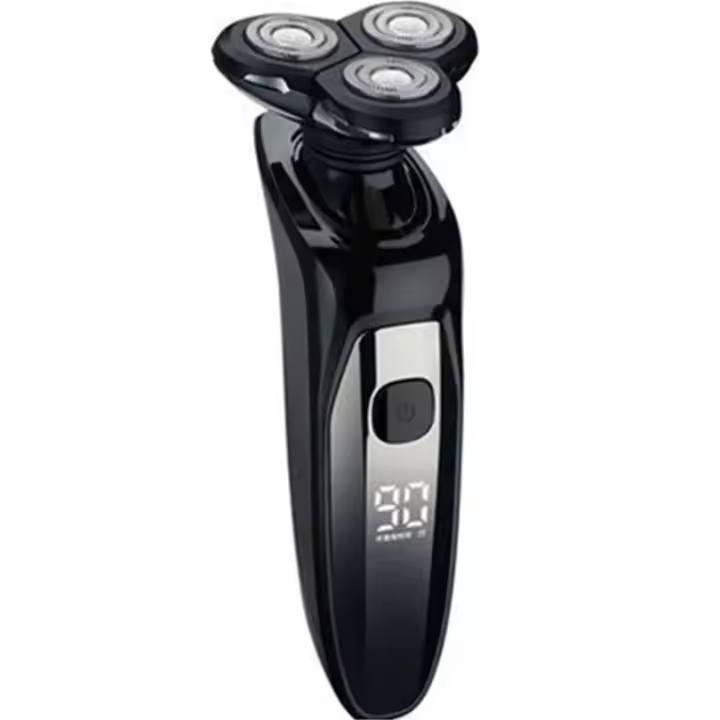 Kemei-Afeitadora eléctrica para hombre, máquina de afeitar con pantalla LCD, resistente al agua, en seco y húmedo, recargable, compatible con Philips Series 7000 - 1