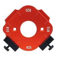 Plantillas de enrutador para carpintería, plantilla de posicionamiento de ángulo de arco de aleación de aluminio 4 en 1, R10-R50, reutilizable, bricolaje - details 4