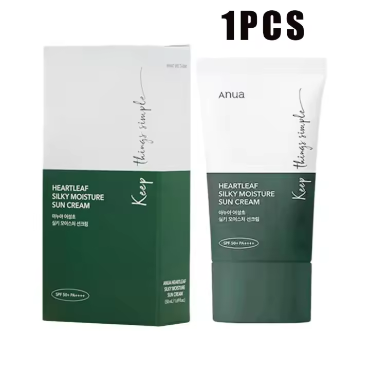 Crema Facial de Protección Solar Houttuynia Cordata Limpieza Profunda, Bloqueo UV, Control de Aceite Herramientas de Cuidado de la Piel de Belleza - 1