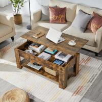 Mesa de Café Elevable y Extensible con Revistero 98x50x(41,8-56) cm Mueble para Sala de Estar y Comedor - details 19