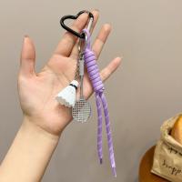 Llavero antipérdida para parejas de bádminton, colgante de cuerda trenzada para bolso, colgante de estilo deportivo, decoración de bolso, llavero con nudo, llave de coche - details 7