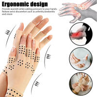Guantes de compresión para artritis, manoplas magnéticas para terapia de salud sin dedos, soporte deportivo para la muñeca - details 6