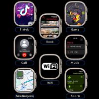 Nuevo HK10 Ultra-3 WF Smartwatch IWO Serie 10 AMOLED 2GB WIFI Brújula Bluetooth Llamada Compatible para Apple Android Teléfono Smartwatch - details 0