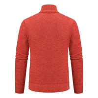 Chaqueta Deportiva Casual Para Hombre De Otoño E Invierno Nueva JERSEY Color Sólido Cuello Erguido Abrazadera De Poliéster Con Cierre De Cremallera - details 21