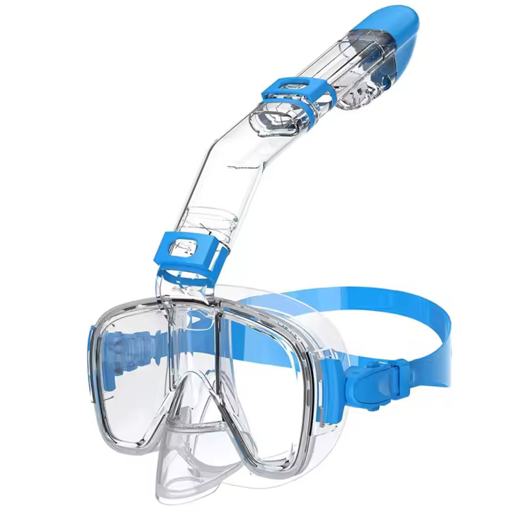Máscara De Natación Plegable Antiniebla Con Sistema Topo Seco Para Natación Libre Equipamiento Profesional De Snorkel Para Adultos Y Niños - 1