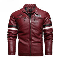 Chaqueta de moto bordada de cuero para hombre, Chaqueta fina de una sola capa, otoño e invierno - details 2