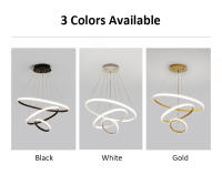 LEFAN-Lámpara de araña tricolor para comedor, iluminación LED para el hogar, diseño moderno, decoración de dormitorio, luz tenue - details 1