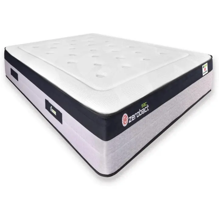 Colchón Viscoelástico Premium Muelles Ensacadas Firmura y Adaptabilidad Altura de 30cm - 1