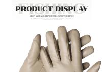 Guantes de piel de oveja para mujer, manoplas cortas de terciopelo fino para pantalla táctil, de cuero, de buena calidad, para invierno, 2226 - details 142