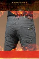 Pantalones informales gruesos de lana para hombre, nuevos pantalones cálidos rectos ajustados para invierno, pantalones informales de negocios para oficina, moda coreana para hombre - details 3