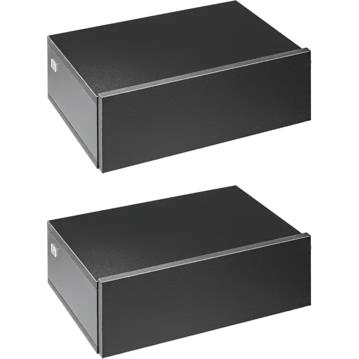 2 Mesitas de Noche Flotantes con 1 Cajón Diseño Montado en la Pared Estilo Moderno para Dormitorio 40x30x15 cm - 1