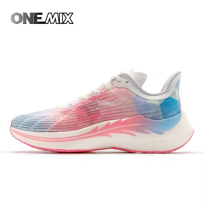 ONEMIX Zapatillas de Carrera 2024 Malla Transpirable Verde Antideslizantes para Hombres y Mujeres - 1