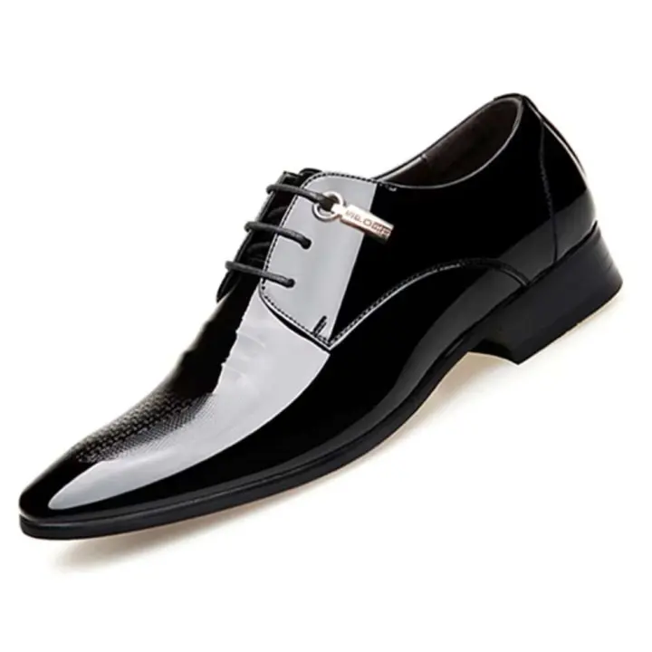 Schuhe Herren Pelle hombre 2020 negro hecho a mano vestido de cuero Formal zapatos transpirables - 1