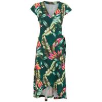 NOVEDAD DE VERANO 2025, vestido de manga corta con cuello en V y flores, falda con estampado Irregular - details 5