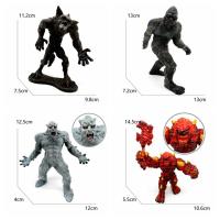 Simulación de hombre lobo, modelo Animal, orangután, simios míticos, figuras de demonios de hielo, muñeca de PVC, colección de modelos educativos Magma Golem - details 0
