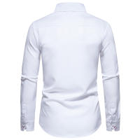 Camisa de Hombre a Cuadros Moda con Bloque de Colores para Primavera Arrivo Nuevo Manga Larga Casual para Fiesta Negocios Social - details 9