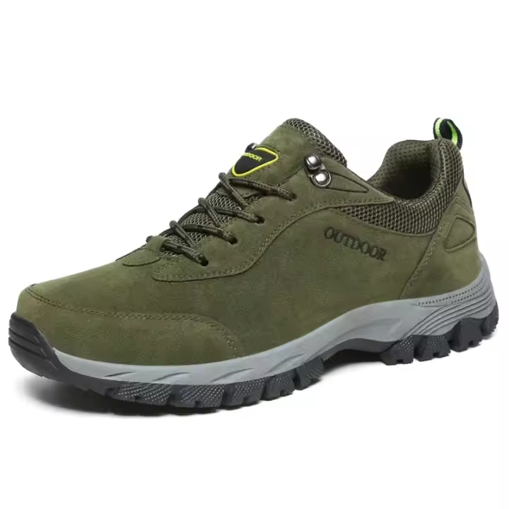 Nuevos Zapatos Originales De Senderismo De Cuero De Gamuza Para Exteriores Para Hombre, Zapatos De Viaje Para Senderismo, Zapatos De Caza, Zapatos Para Correr En El Rastro, Talla Grande 49 - 1
