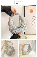Nuevo Bolso de mano tejido a mano para pan y fideos, con cable eléctrico, para hombro, - details 19