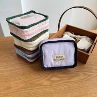Bolsa de cosméticos portátil de Color contrastante, billetera con cremallera, monedero de Color sólido, bolsa de almacenamiento de pañuelos sanitarios suave y ligera - details 35